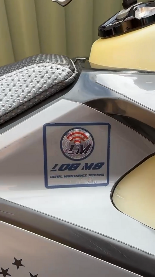LogM8 Clear Series — NFC Vehicle Maintenance Sticker